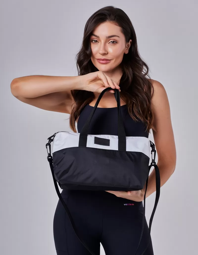 Vestem - Bicolor Thermal Hand Bag White and Black - BOL62.C0180