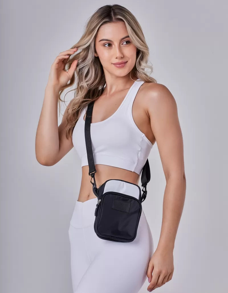 Vestem - Shoulder Bag Bicolor Branco e Preto - BOL63.C0180