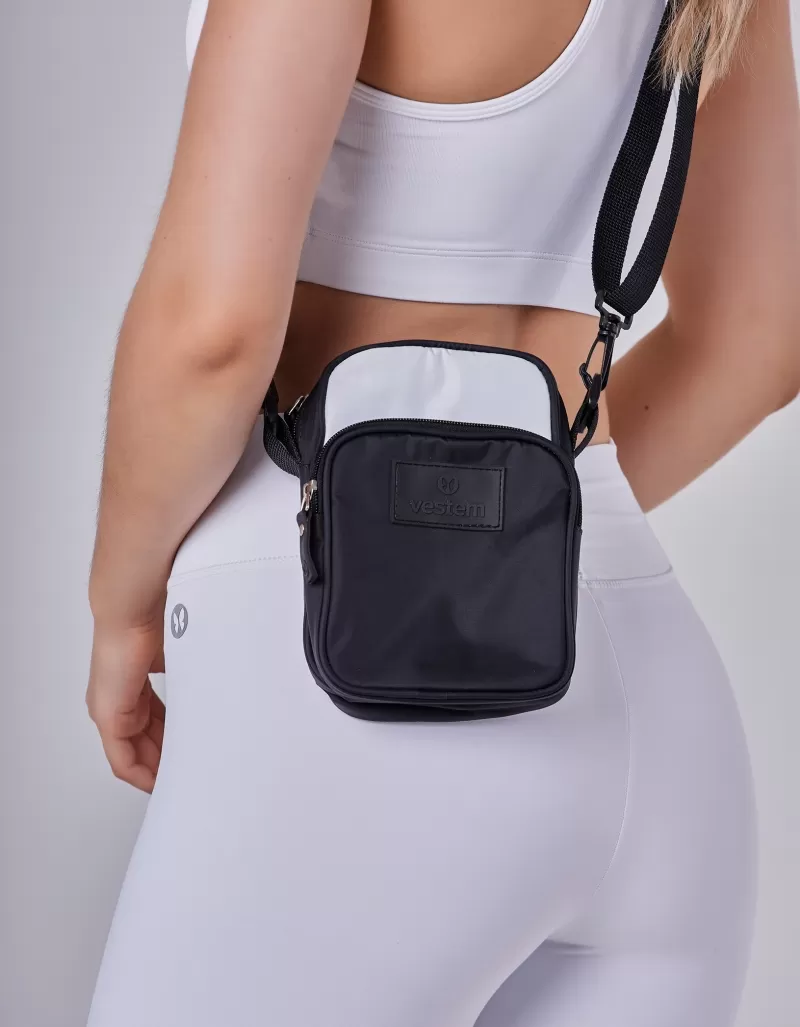 Vestem - Shoulder Bag Bicolor Branco e Preto - BOL63.C0180