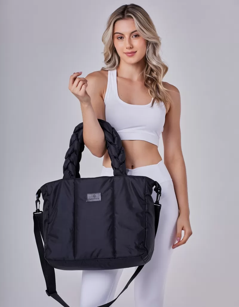 Vestem - Mameshssê Black Braid Hand Bag - BOL66.C0002