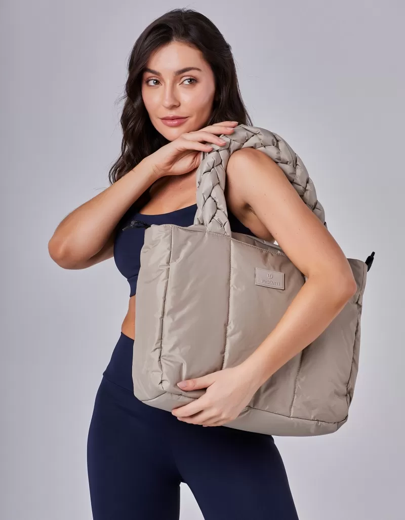 Vestem - Mameshssê Beige Oatmeal Braid Hand Bag - BOL66.C0573