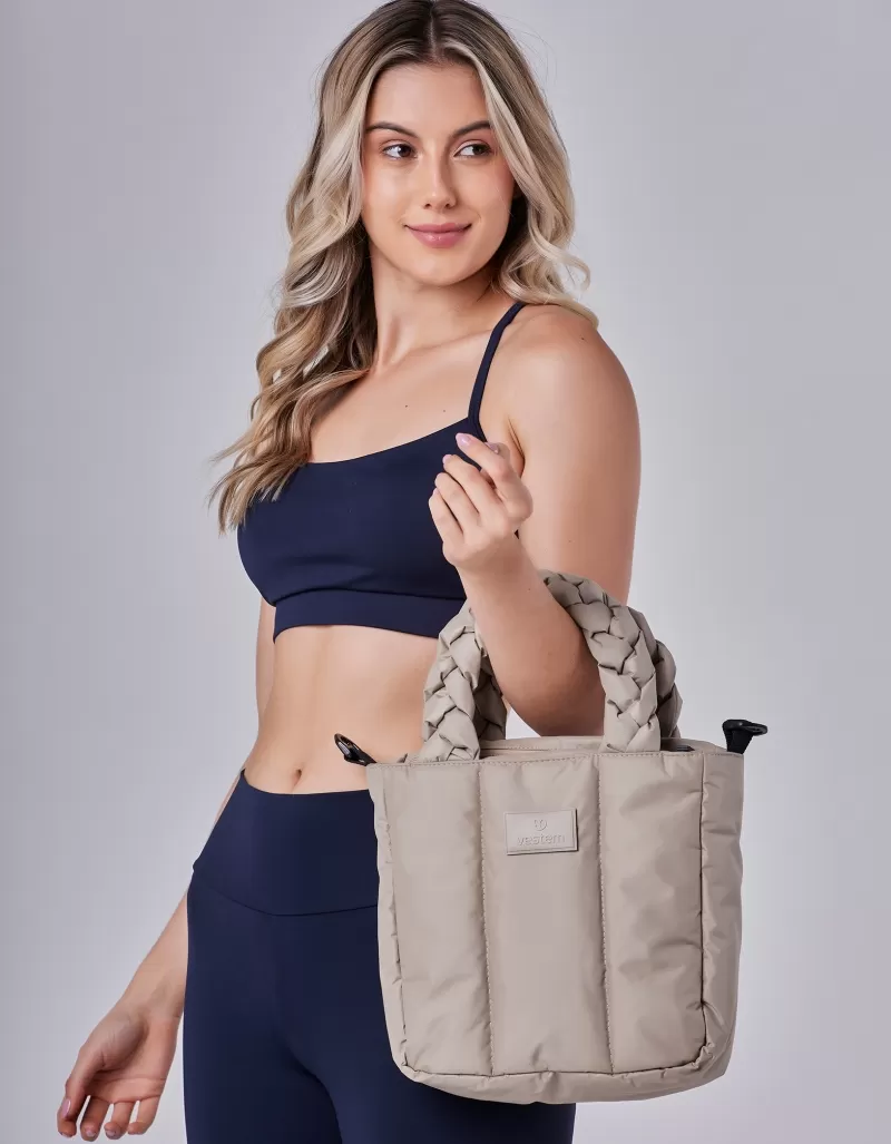 Vestem - Mini Hand Bag Braid Mameshssê Beige Oatmeal - BOL67.C0573