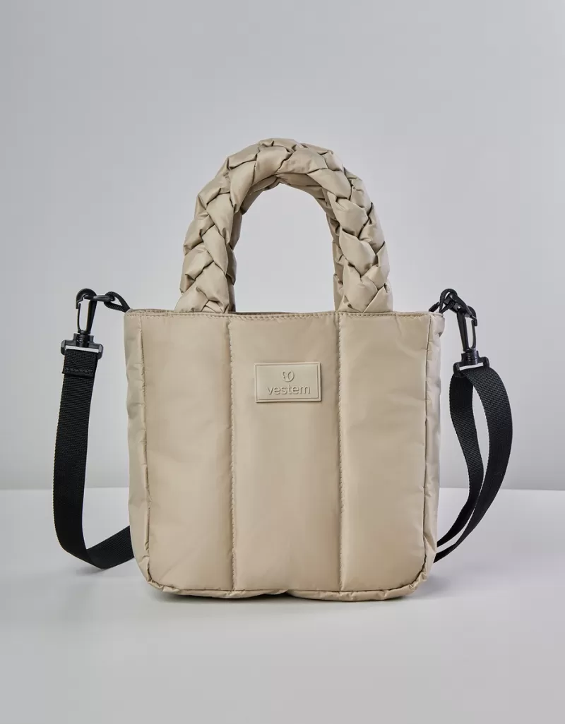 Vestem - Mini Hand Bag Braid Mameshssê Beige Oatmeal - BOL67.C0573