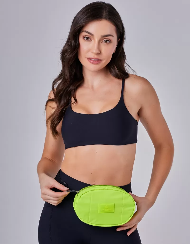 Vestem - Pochete Oval Matelassê Amarelo Neon - POC06.C0009
