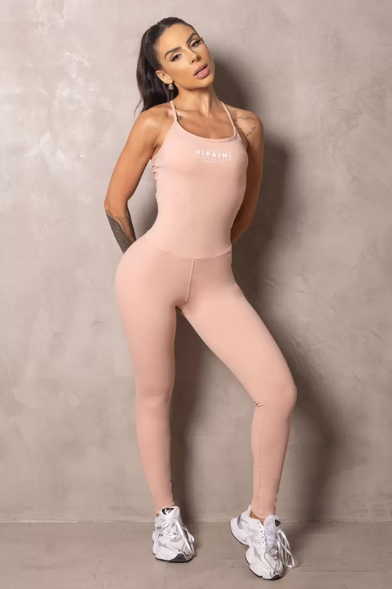 Hipkini - Summer Glow Nude Jumpsuit Cross Straps - 33330935