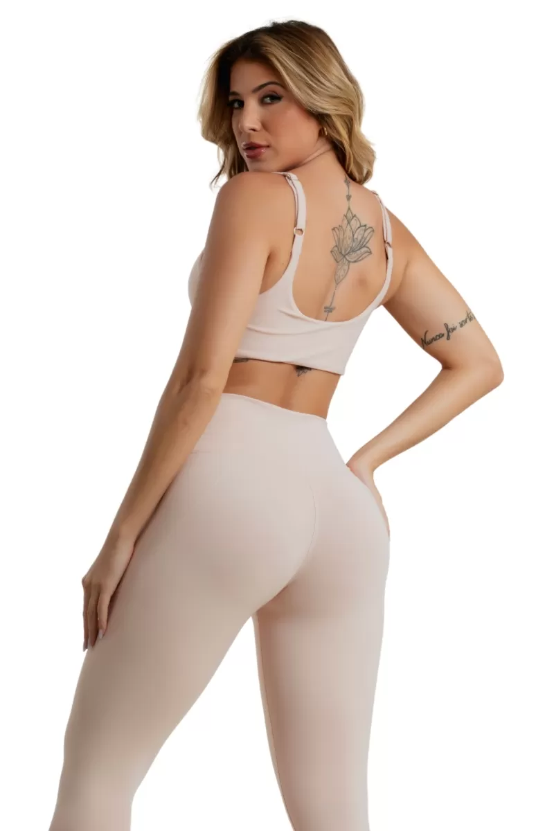 Garotafit - Top Dizzy Rosa Pele - TOB97RP