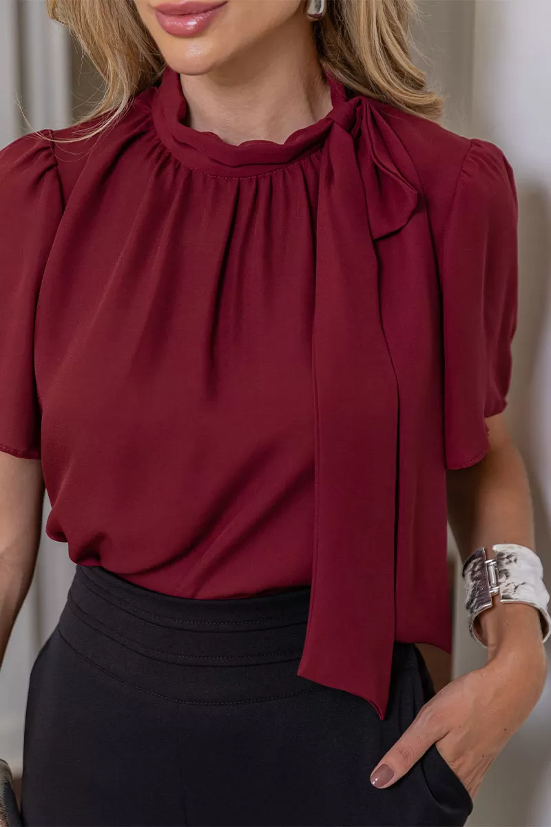 Miss Misses - Blusa Renata Vinho - 54475006