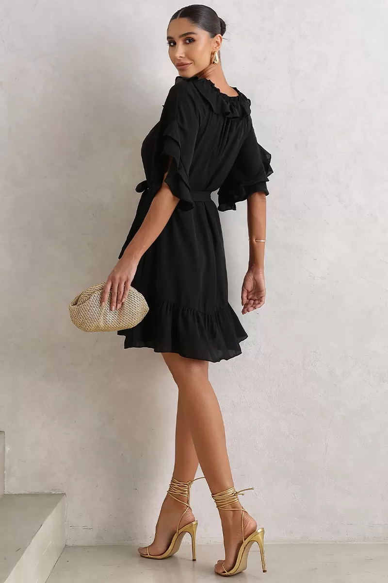 Miss Misses - Vestido Simone Preto - 54483001