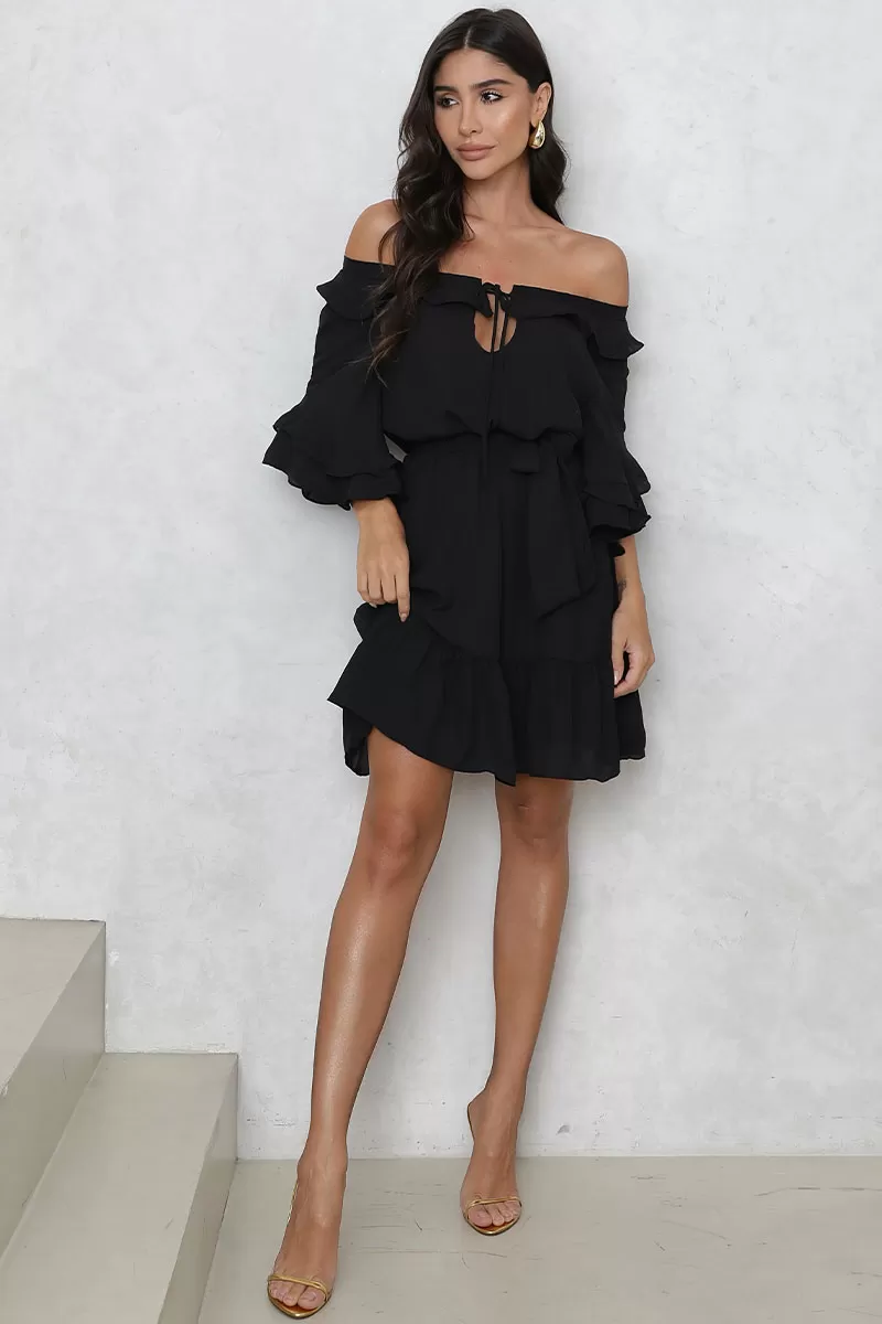 Miss Misses - Vestido Simone Preto - 54483001