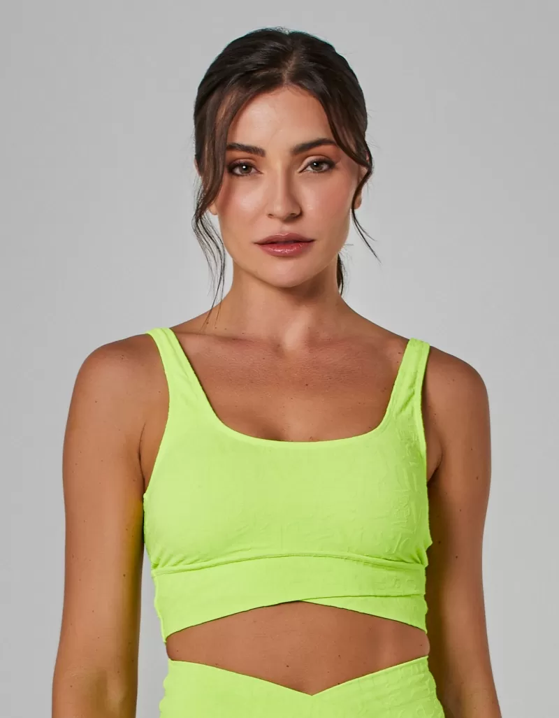 Vestem - Top Alta Sustentação Winner Amarelo Neon - TOP1128.I25.C0009