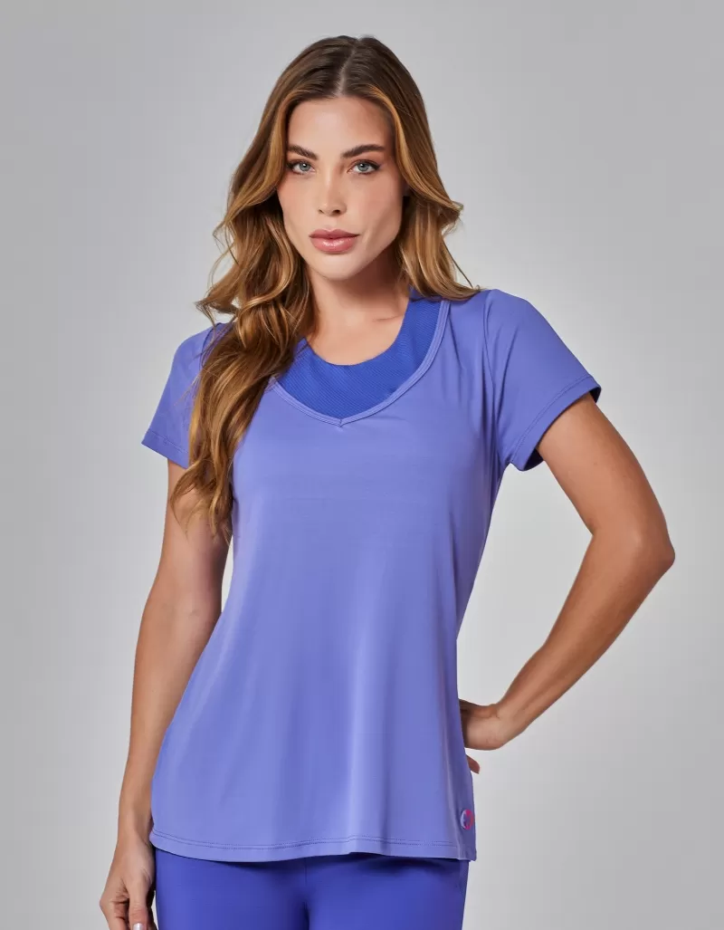 Vestem - Nexus Purple Hydrangea Dry Fit Short Sleeve Shirt - BMC791.I25.C0538