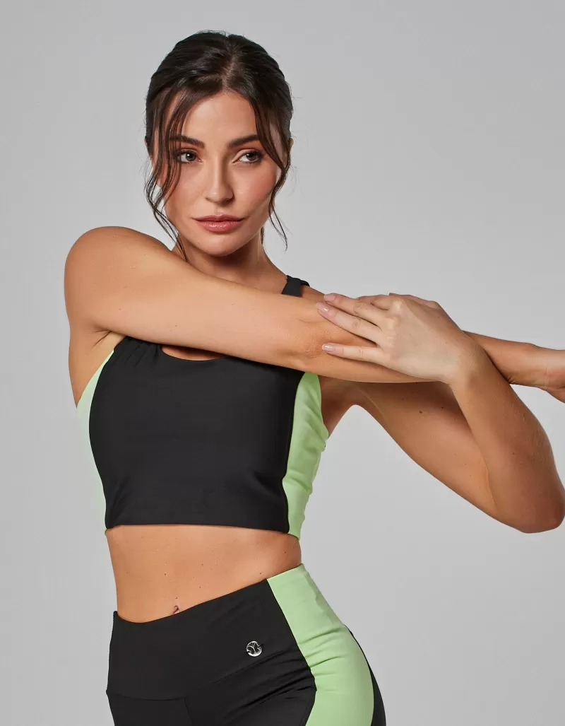 Vestem - Top Média Sustentação Connect Preto - TOP1107.I25.C0002