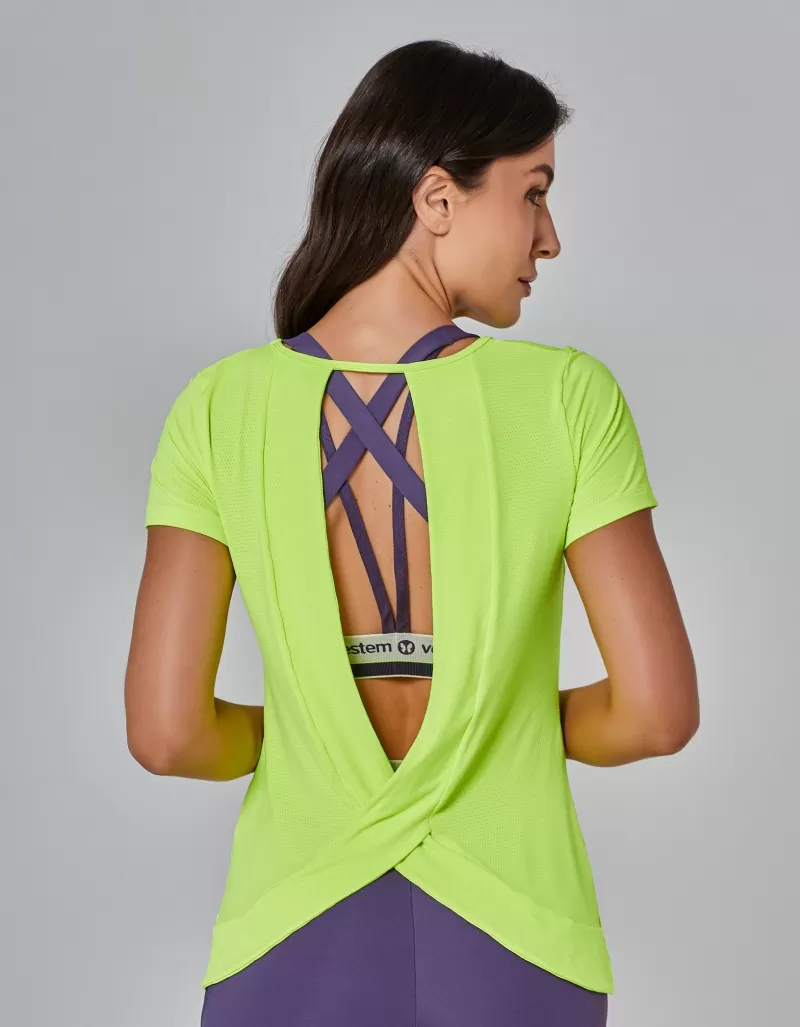 Vestem - Blusa Manga Curta Dry Fit Spring Amarelo Neon - BMC792.I25.C0009