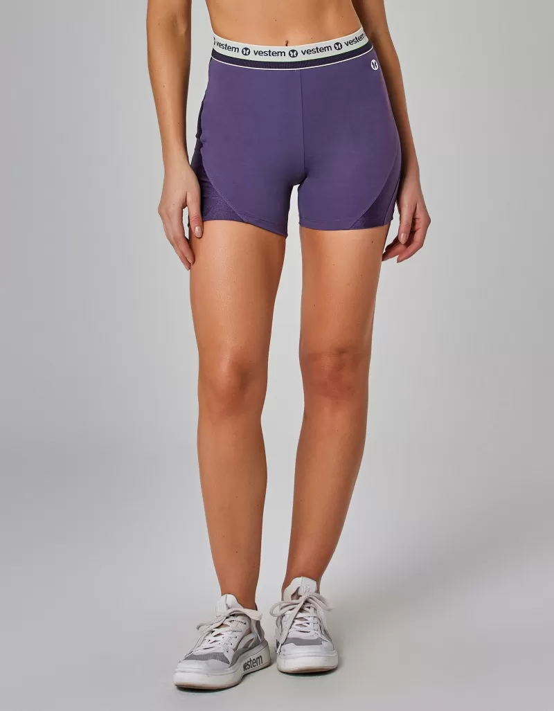 Vestem - Amethyst Bounce Elastic Waistband Shorts - SH669.I25.C0515