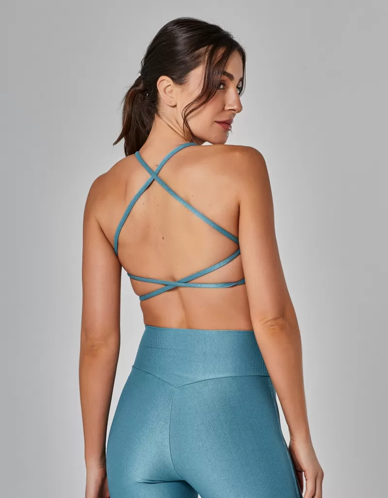 Vestem - Top Leve Sustentação Lily Azul Mirante - TOP1057.I25.C0390