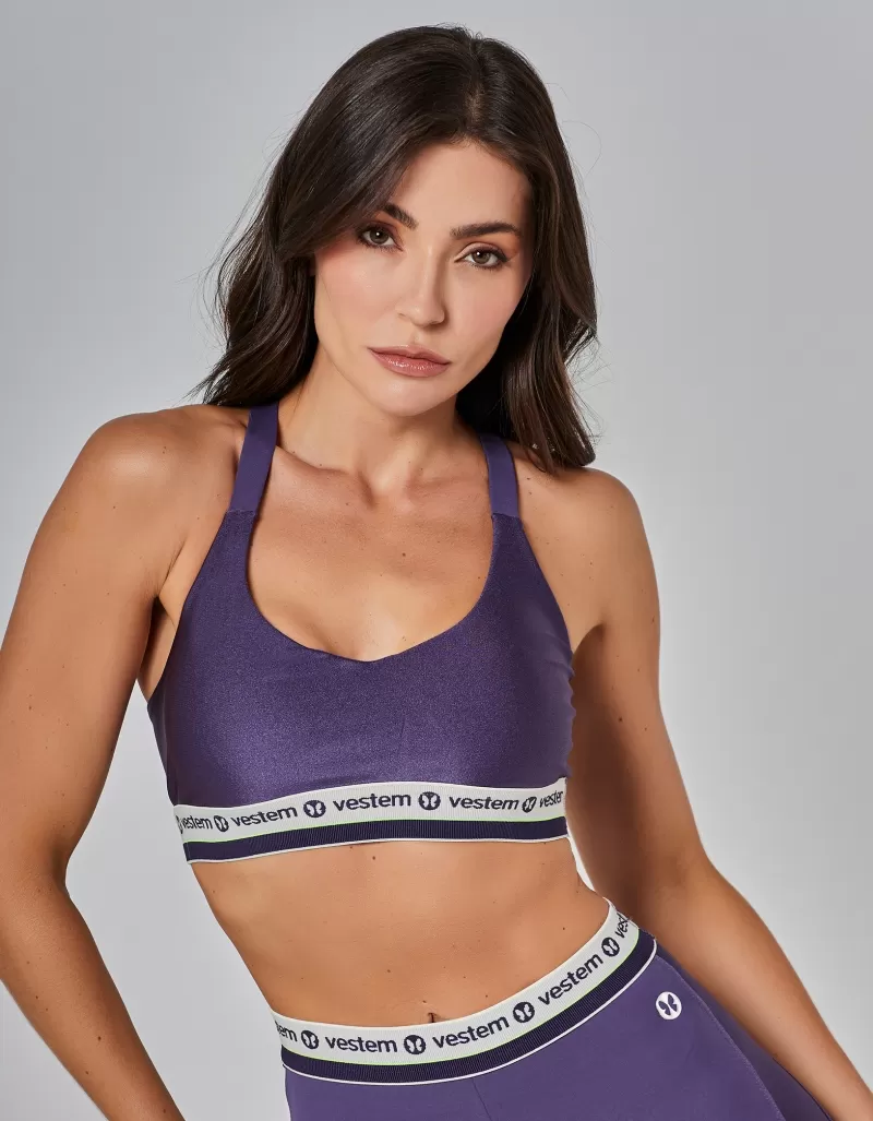Vestem - Top Média Sustentação Bounce Ametista - TOP1113.I25.C0515