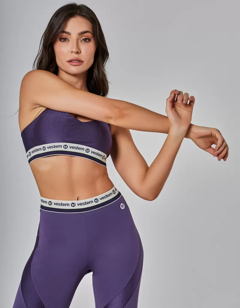 Vestem - Top Média Sustentação Bounce Ametista - TOP1113.I25.C0515