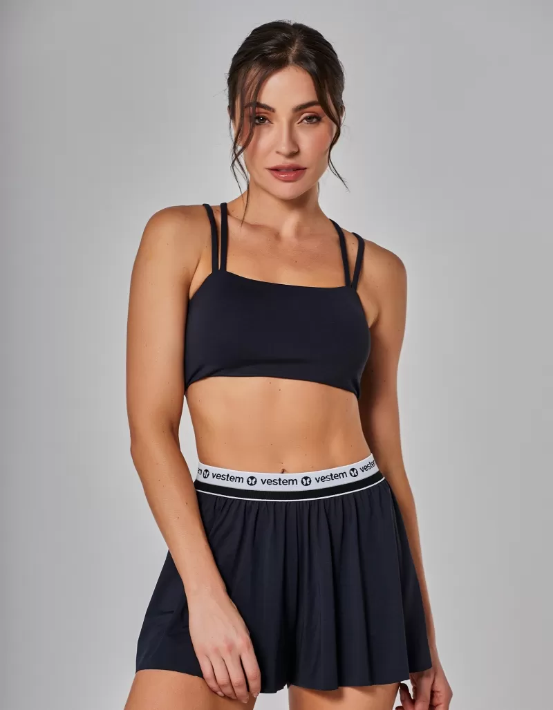 Vestem - Top Média Sustentação Spring Preto - TOP1114.I25.C0002