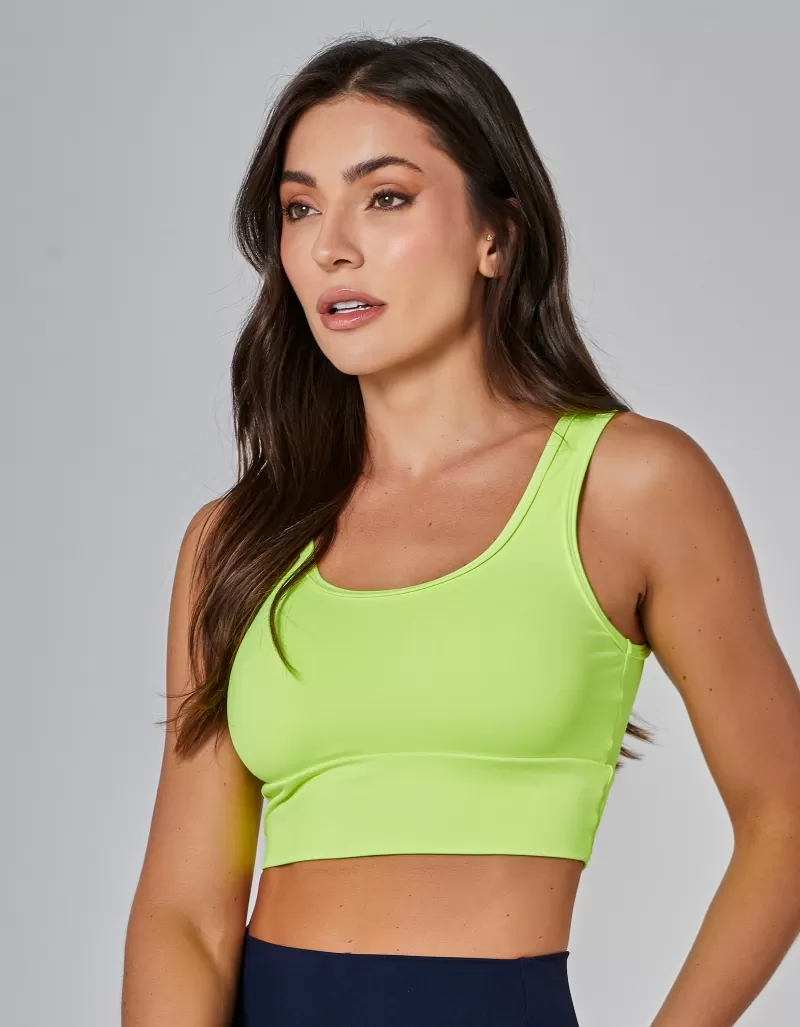Vestem - Sports bra Cropped Margot Neon Yellow - TOP1034.ESS.C0009