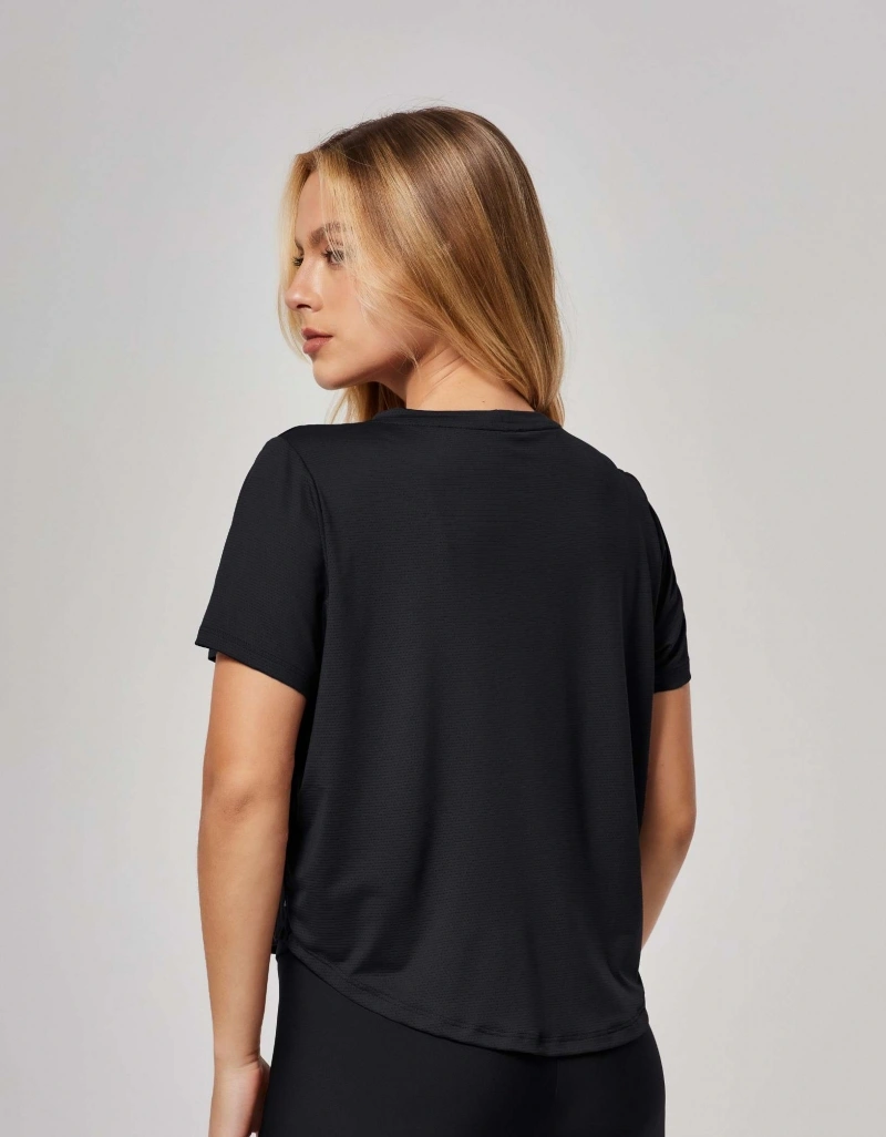 Vestem - Blusa Manga Curta Dry Fit Embaixadoras Preto - BMC772.ESS.C0002
