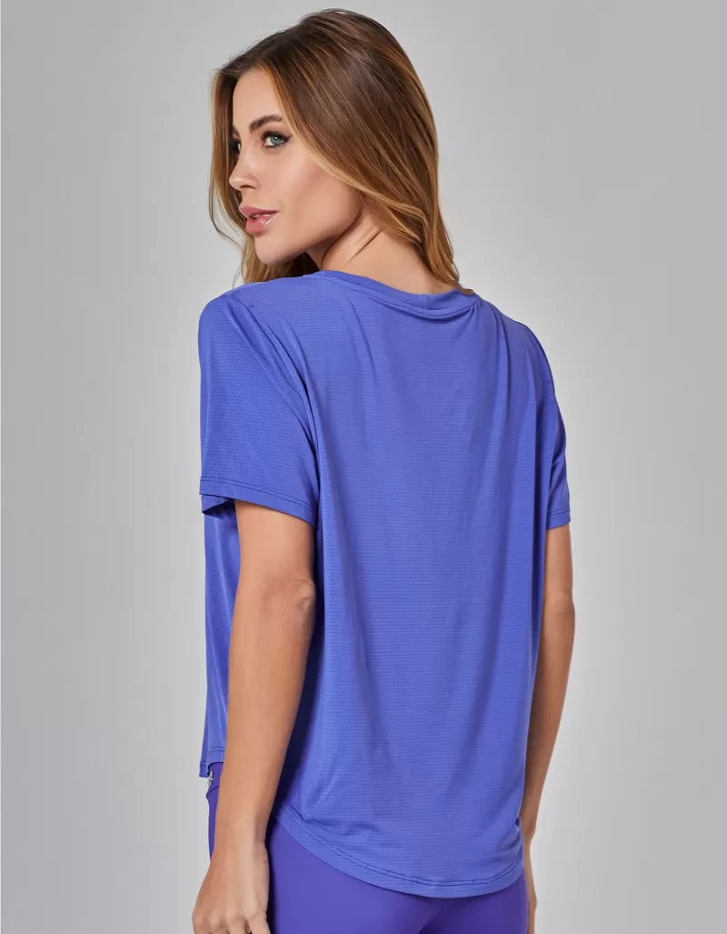 Vestem - Blusa Manga Curta Dry Fit Embaixadoras Roxo Hortensia - BMC772.ESS.C0538