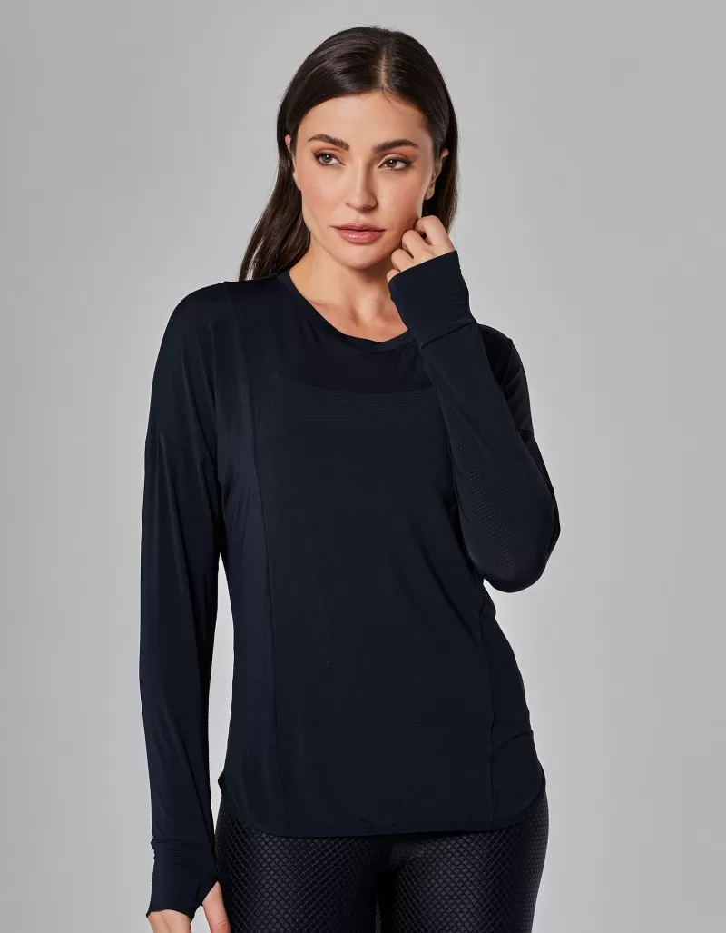 Vestem - Blusa Manga Longa Dry Fit Life Preto - BML474.I25.C0002