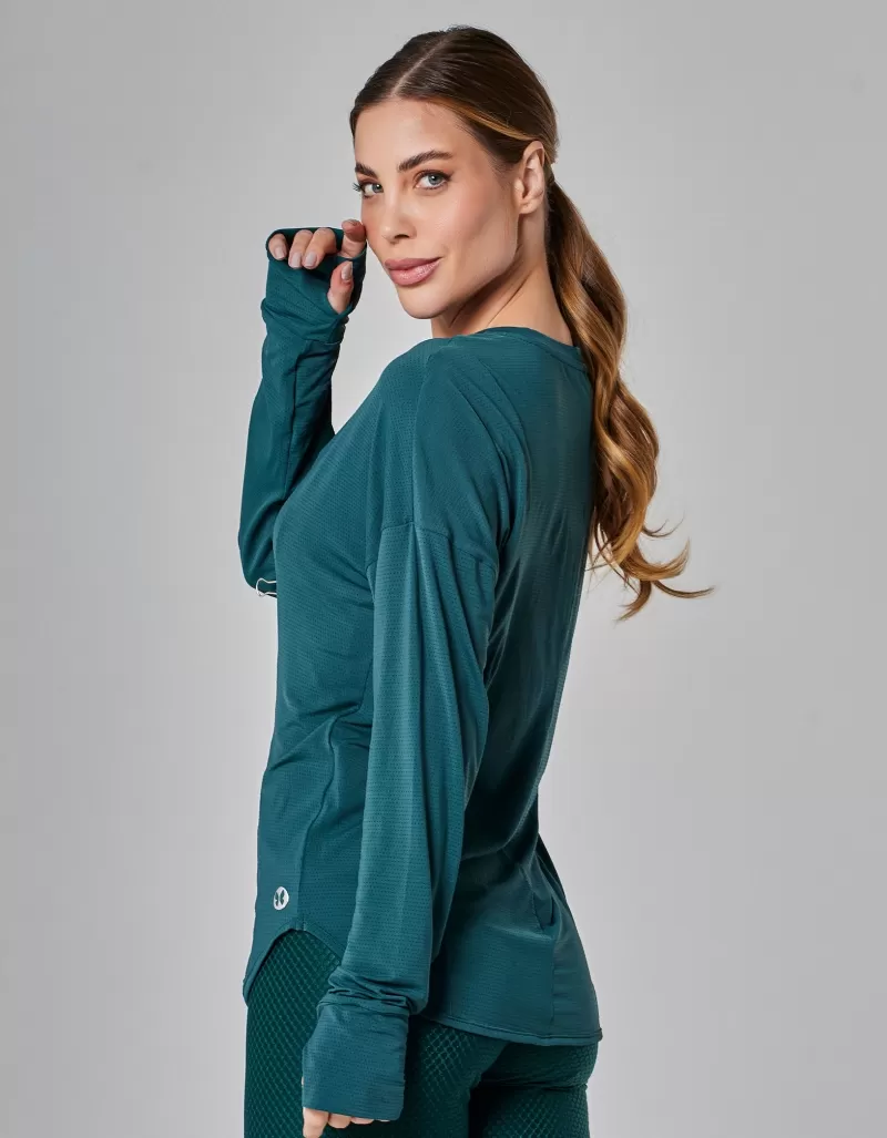 Vestem - Blusa Manga Longa Dry Fit Life Verde Eden - BML474.I25.C0512