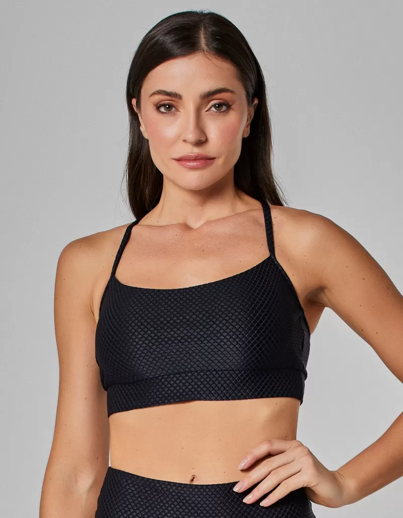 Vestem - Top Média Sustentação Life Preto - TOP1089.I25.C0002