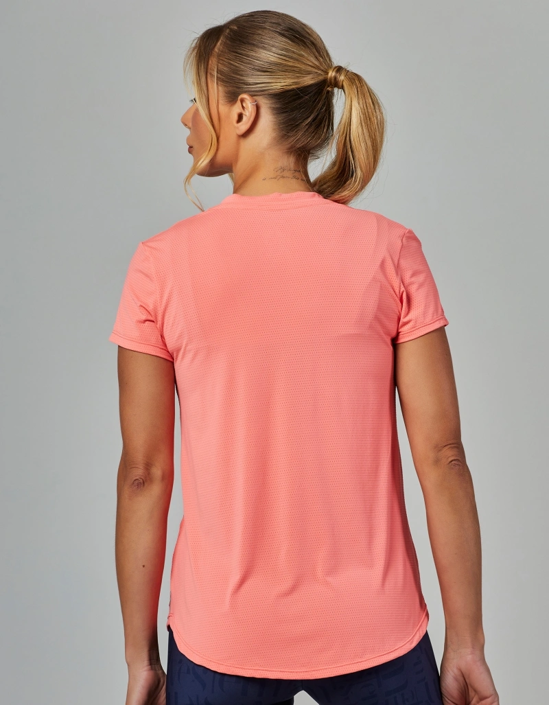 Vestem - Blusa Manga Curta Dry Fit Janice Laranja Camelia - BMC31.ESS.C0527