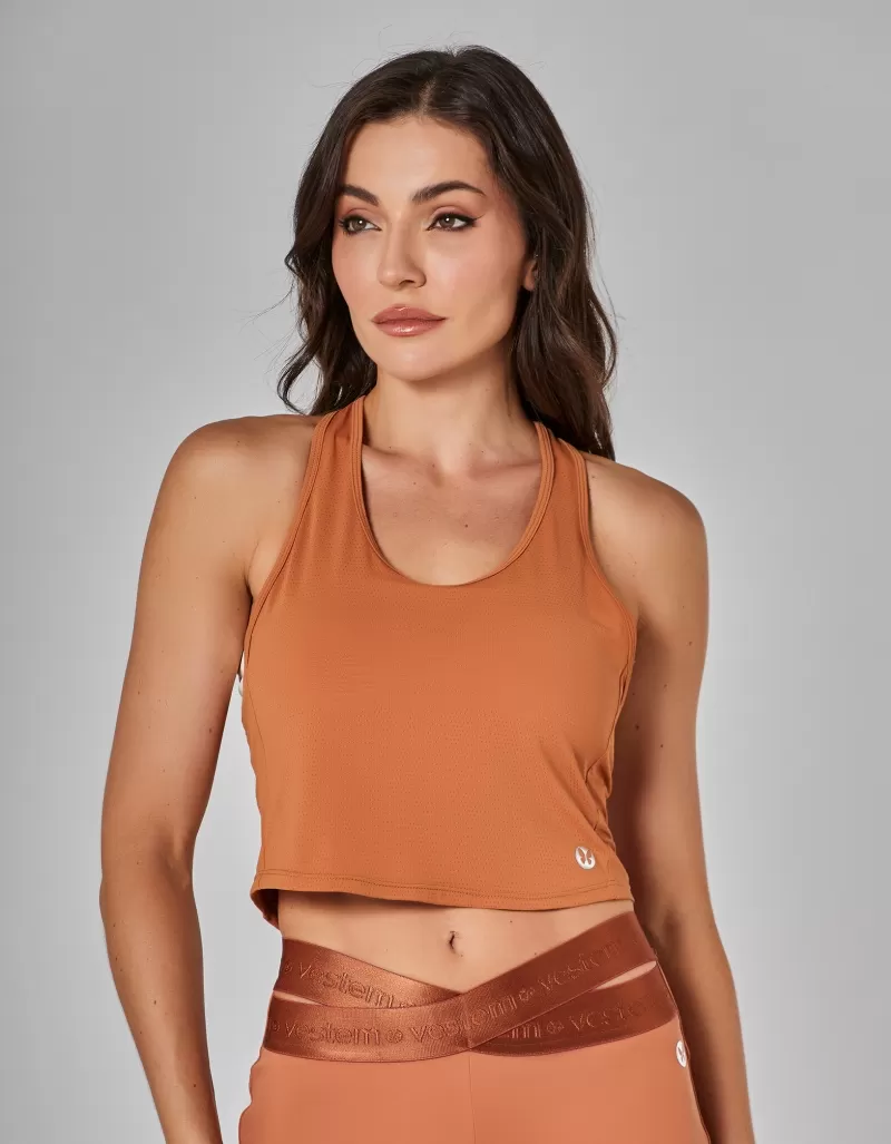 Vestem - Regata Dry Fit Prime Marrom Conhaque - REG793.I25.C0552