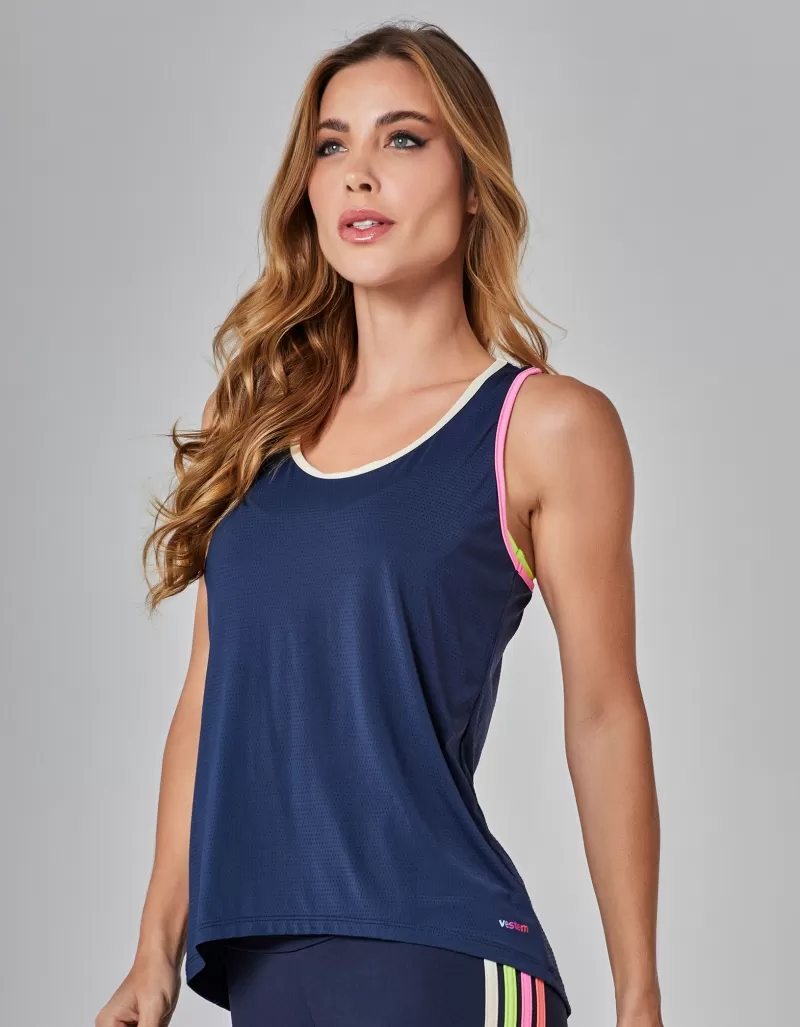 Vestem - Regata Dry Fit Aviator Marinho Escuridão - REG814.I25.C0173