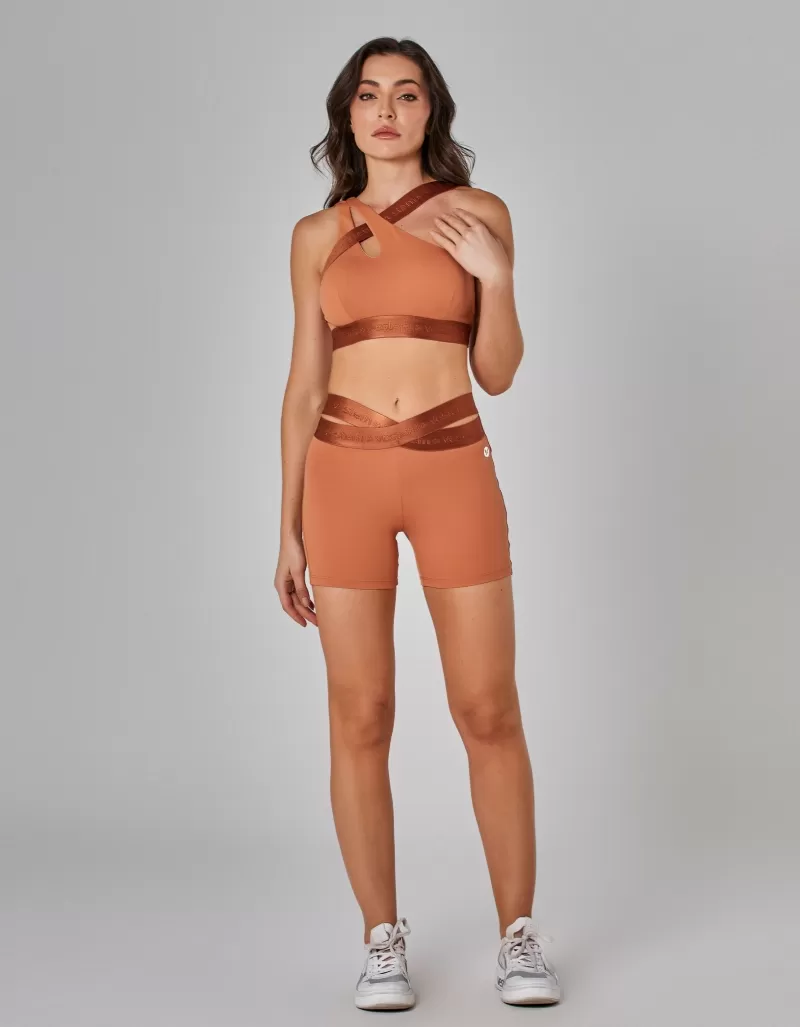 Vestem - Shorts Cós Transpassado Core Marrom Conhaque - SH653.I25.C0552