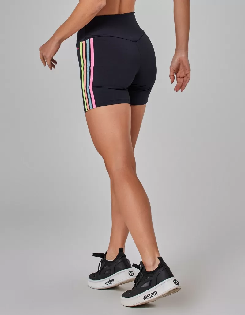 Vestem - Black Aviator Shorts - SH680.I25.C0002