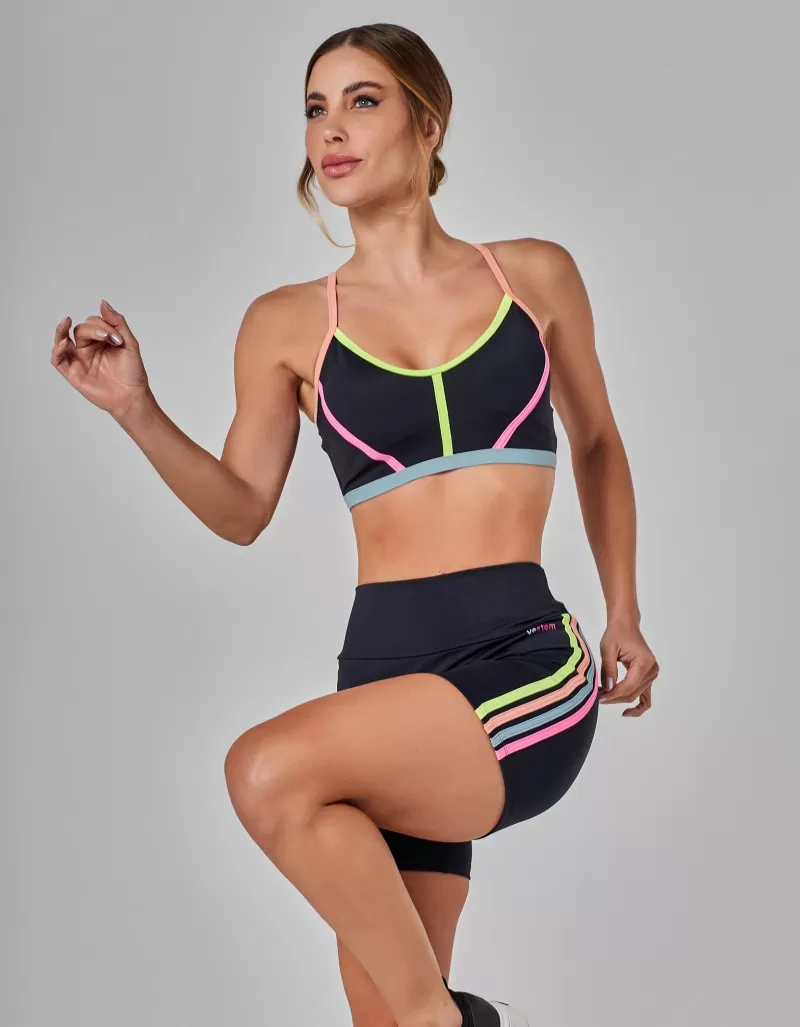 Vestem - Black Aviator Shorts - SH680.I25.C0002