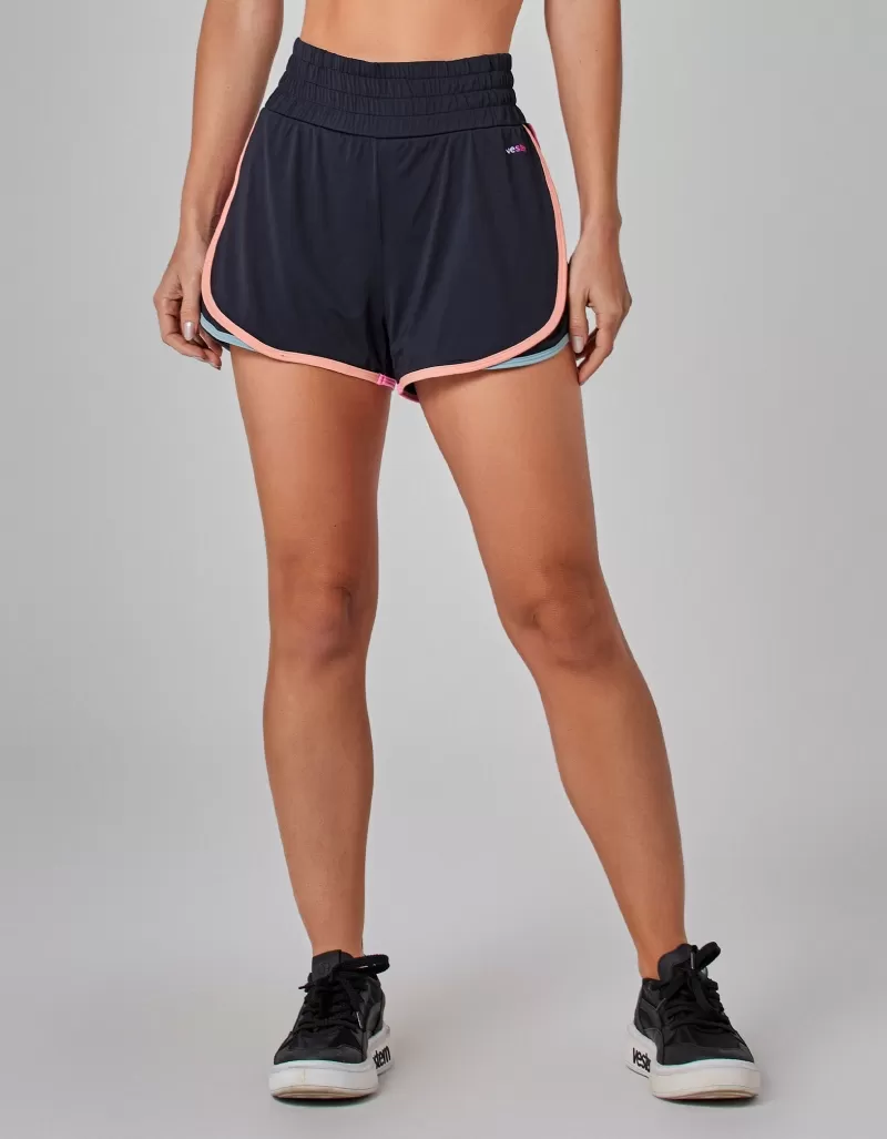 Vestem - Black Aviator Running Shorts - SHR661.I25.C0002