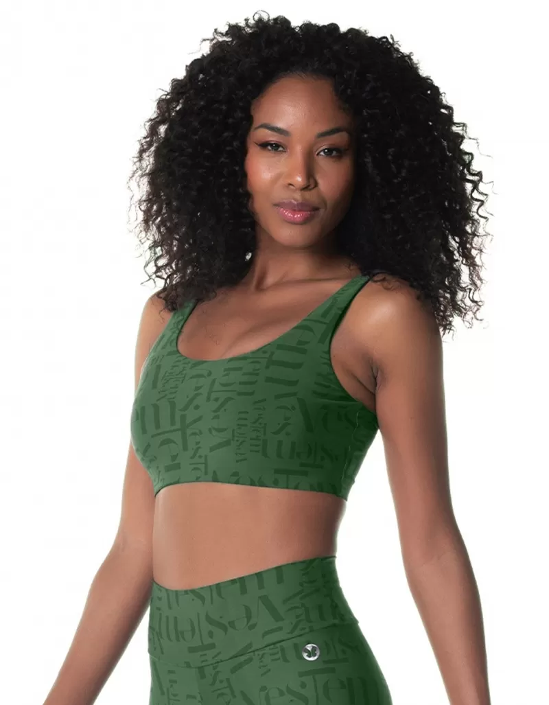 Vestem - Sports bra Media Support Myst Wear Cactus - TOP1007.ESS.E1343.I25