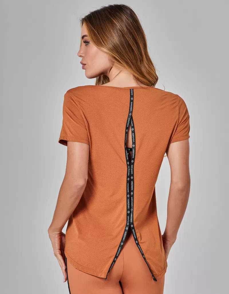 Vestem - Hype Dry Fit Short Sleeve Shirt Cognac Brown - BMC778.I25.C0552