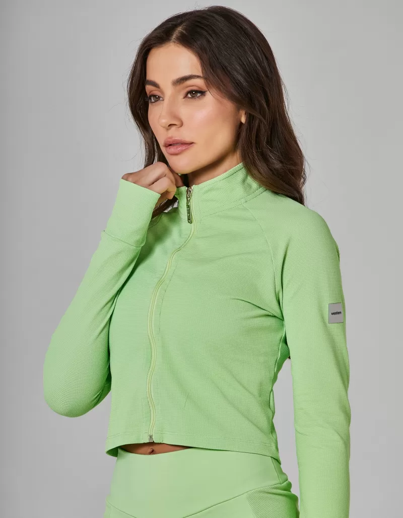 Vestem - Jaqueta Cropped Flow Verde Menta - JAC253.I25.C0280