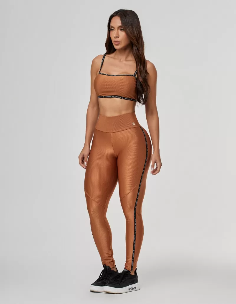 Vestem - Hype Light Support Top Cognac Brown - TOP1111.I25.C0552