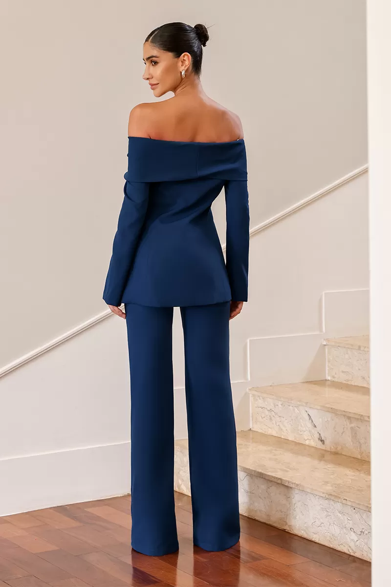 Dot Clothing - Conjunto Dot Clothing Mirela Alfaiataria Marinho - 2627MARINHO