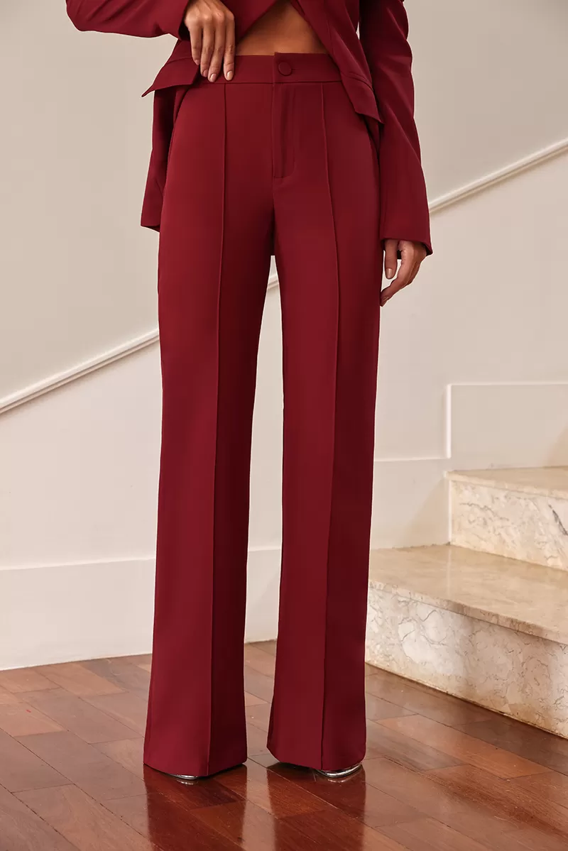 Dot Clothing - Set Dot Clothing Mirela Tailoring Shoulder to Shoulder Marsala - 2627BORDO