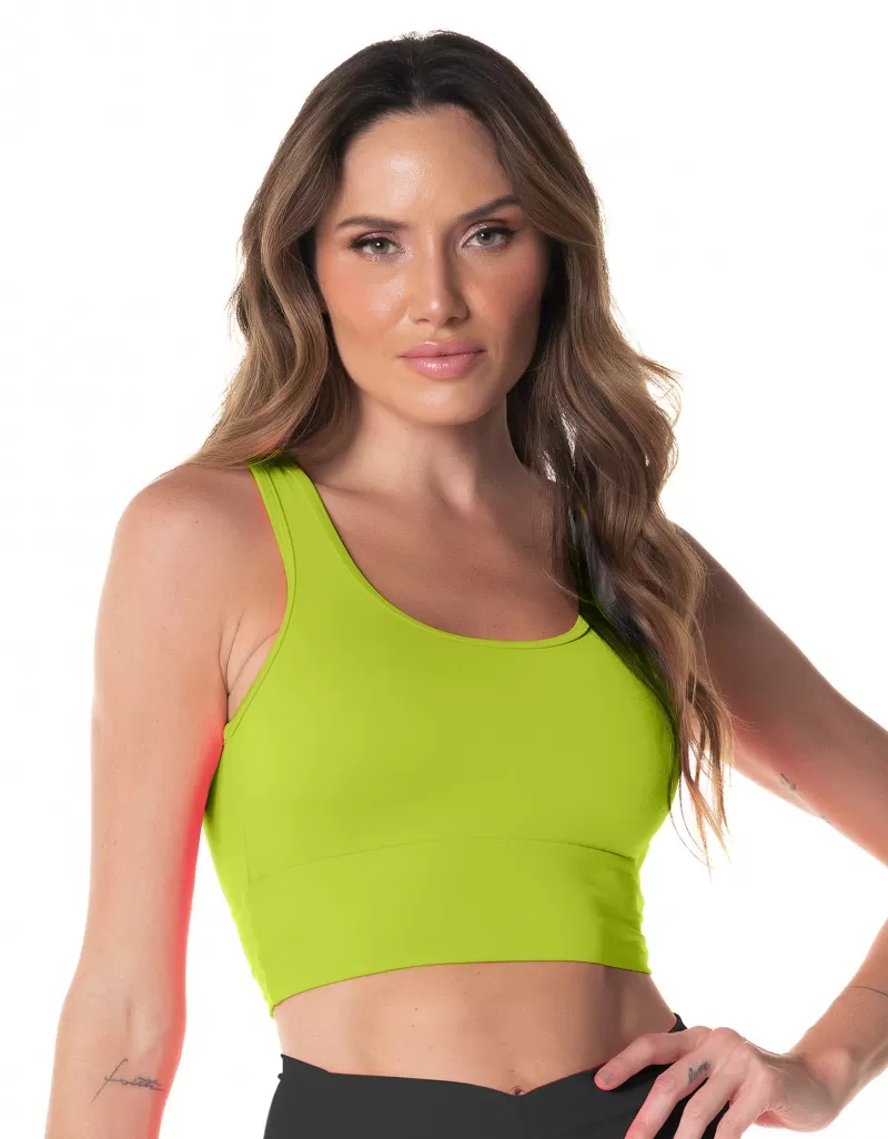 Vestem - Margot Neon Green Crop Top - TOP1034.ESS.C0041