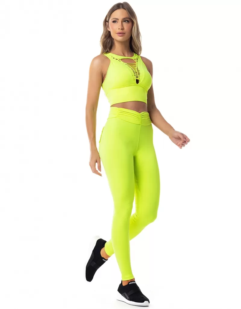 Vestem - Top Laser Esqueleto Verde Neon - TOP132.ESS.C0041