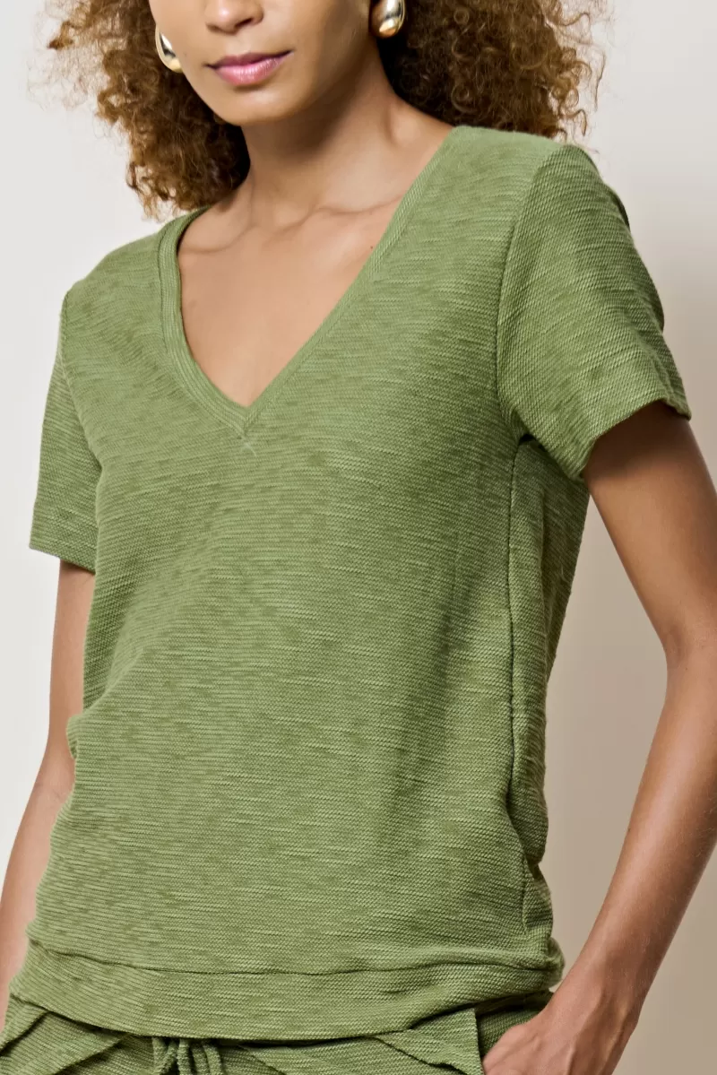 Hidrogênio - CAMISETA MANGA CURTA MOLETON VERDE MUSGO - 18455046