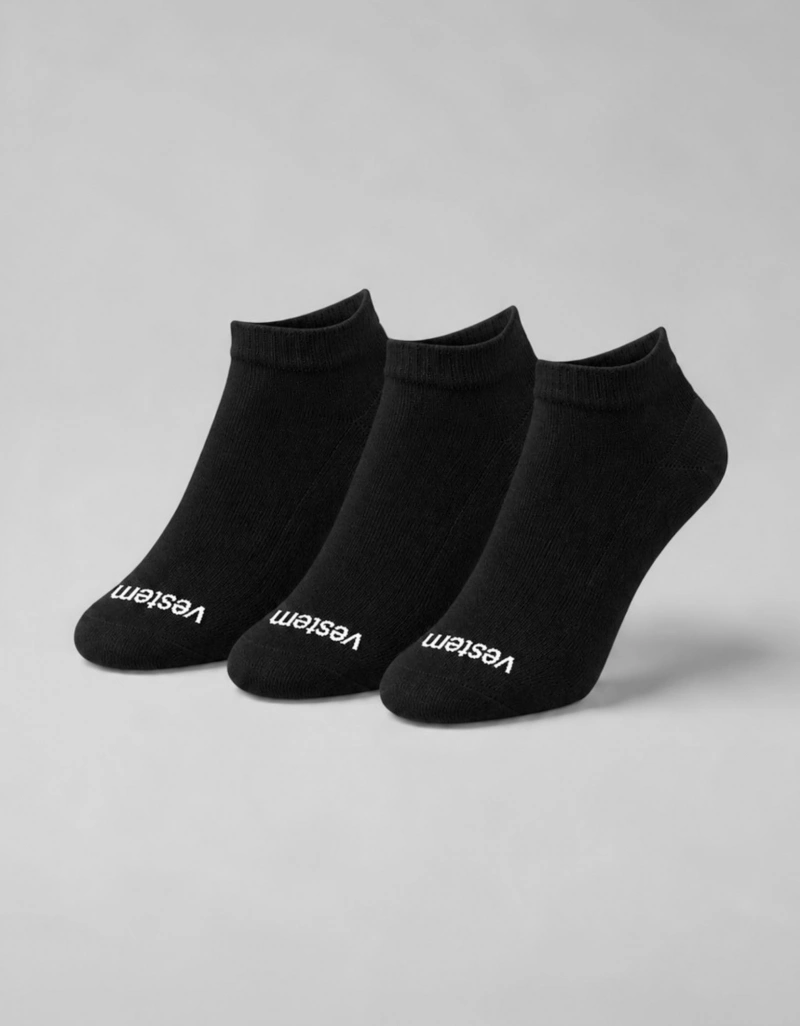 Vestem - Kit C/3 Meia Sapatilha Collors Vestem Preto - KITMEI19.C0002