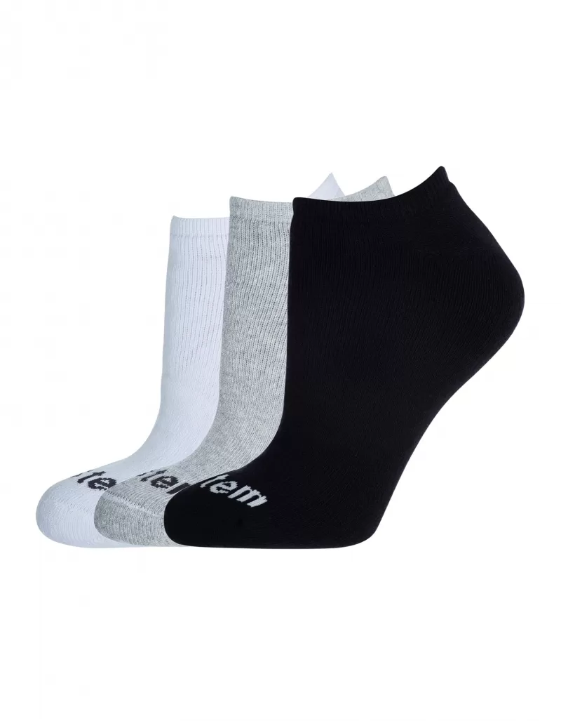 Vestem - Kit with 3 Socks, Slippers, Colors, White and Black and Mixed - KITMEI19.C0178