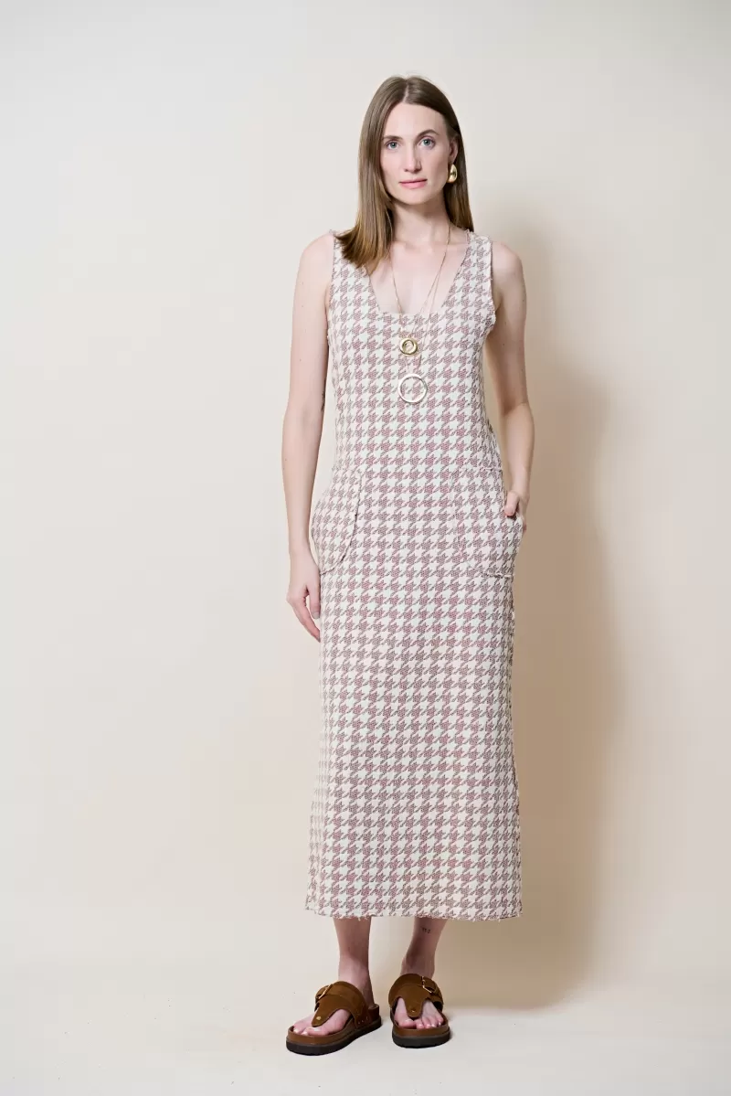 Hidrogênio - VESTIDO MIDI C/ BOLSOS MARROM - 20260031