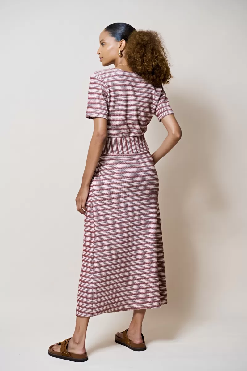 Hidrogênio - VA NECKLINE BLOUSE WITH BROWN THREAD - 20306031