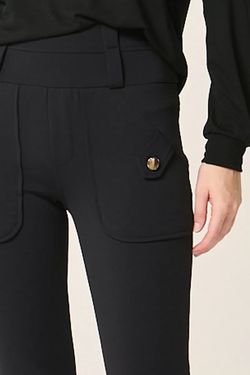 Hidrogênio - MARILIA BLACK FISHERMAN PANTS - 20319001