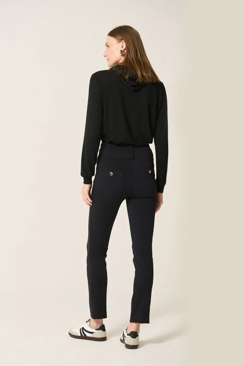 Hidrogênio - MARILIA BLACK FISHERMAN PANTS - 20319001